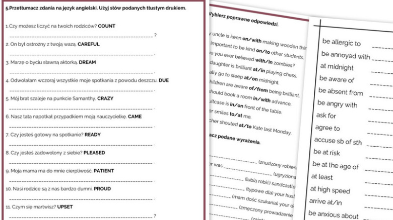 Sprawdzian Wyrazenia Przyimkowe Przysłowek Miedzy Nami Kl 5